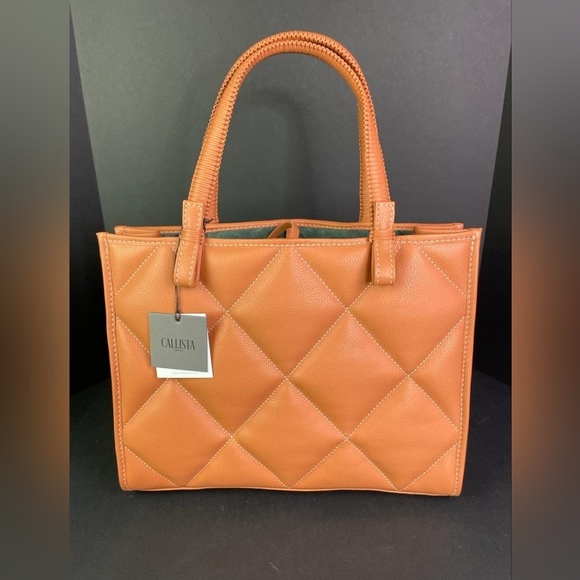 Callista Quilte Leather Medium Tote - Picture 1 of 9